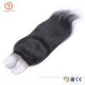 Large Order Free Shipping Natural Color Straight Free Part Lace Closure Brazilian Hair Closure